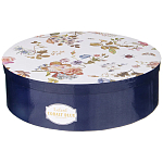 Чайный набор из фарфора темно-синий с рисунком цветов на 6 персон 12 предметов 280 мл Garden Whisper Porcelain Set  варинант исполнения - 6 | Loft Concept в Саратове