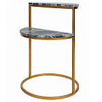 Кофейный столик с подстольем из металла Halves варинант исполнения - 1 | Loft Concept в Саратове