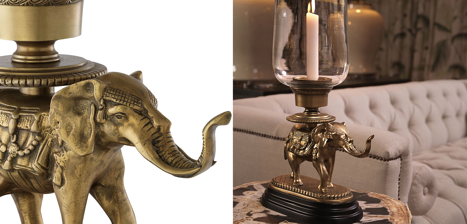 Подсвечник Eichholtz Hurricane Elephant Подсвечник Eichholtz Hurricane Elephant - Loft-Concept в Саратове