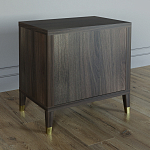 Тумба прикроватная с двумя ящиками Elsa Dreams Walnut варинант исполнения - 4 | Loft Concept в Саратове