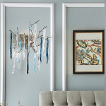 Бра с ветвистым каркасом из металла и подвесками из стекла Droplet Chandelier варинант исполнения - 2 | Loft Concept в Саратове