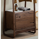 Вешалка деревянная с 2- мя ящиками Moon Walnut Furniture варинант исполнения - 7 | Loft Concept в Саратове