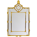 Зеркало прямоугольное Golden Classic Ornament Mirror варинант исполнения - 1 | Loft Concept в Саратове