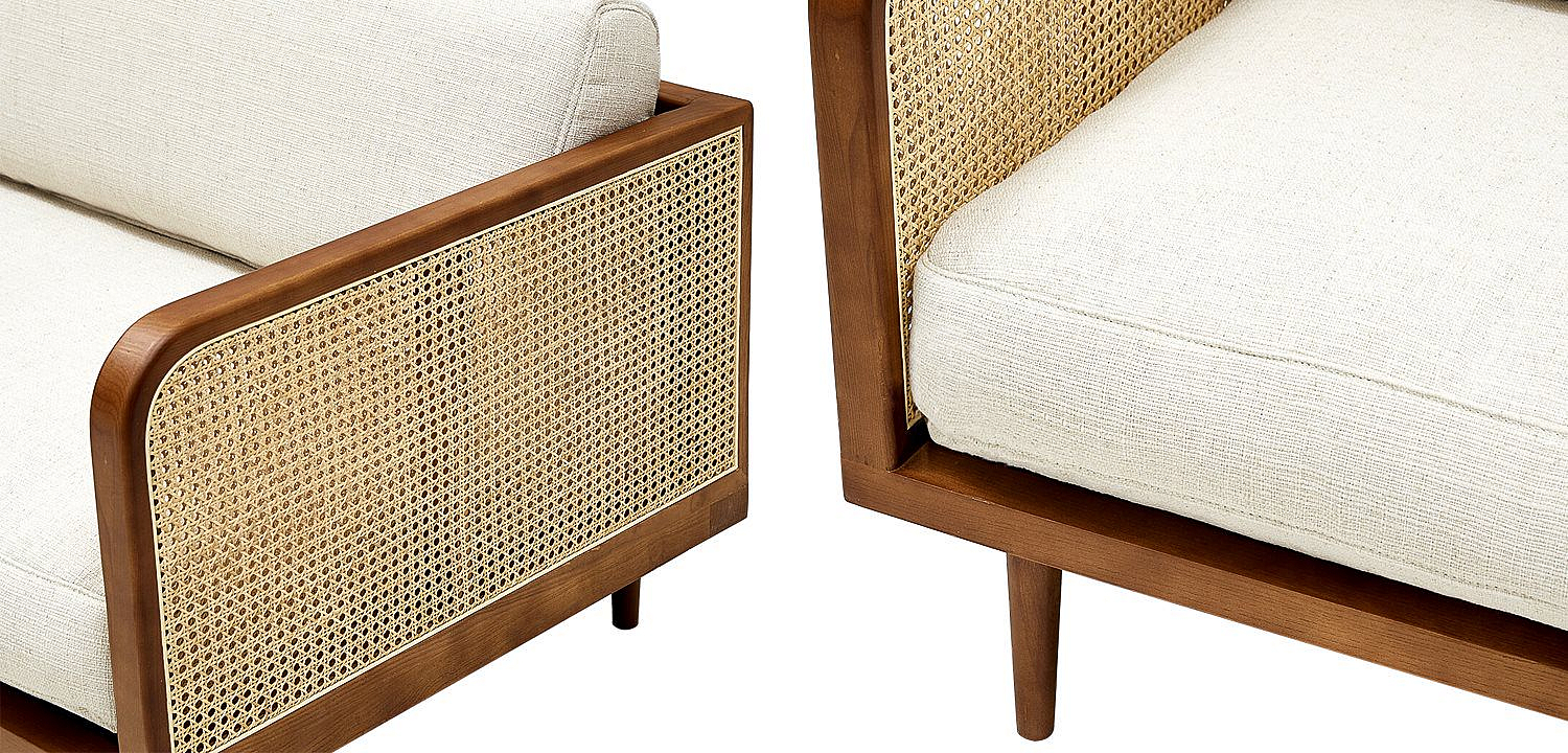 Диван Rattan Decor Sofa Ivory Диван Rattan Decor Sofa Ivory - Loft-Concept в Саратове