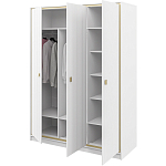 Шкаф белый четырёхдверный для одежды Antique Order варинант исполнения - 4 | Loft Concept в Саратове