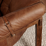 Двухместный диван Duncan винтажная коричневая кожа варинант исполнения - 6 | Loft Concept в Саратове