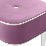 Квадратный мягкий пуф на белых ножках Winton Pouf Square варинант исполнения - 6 | Loft Concept в Саратове