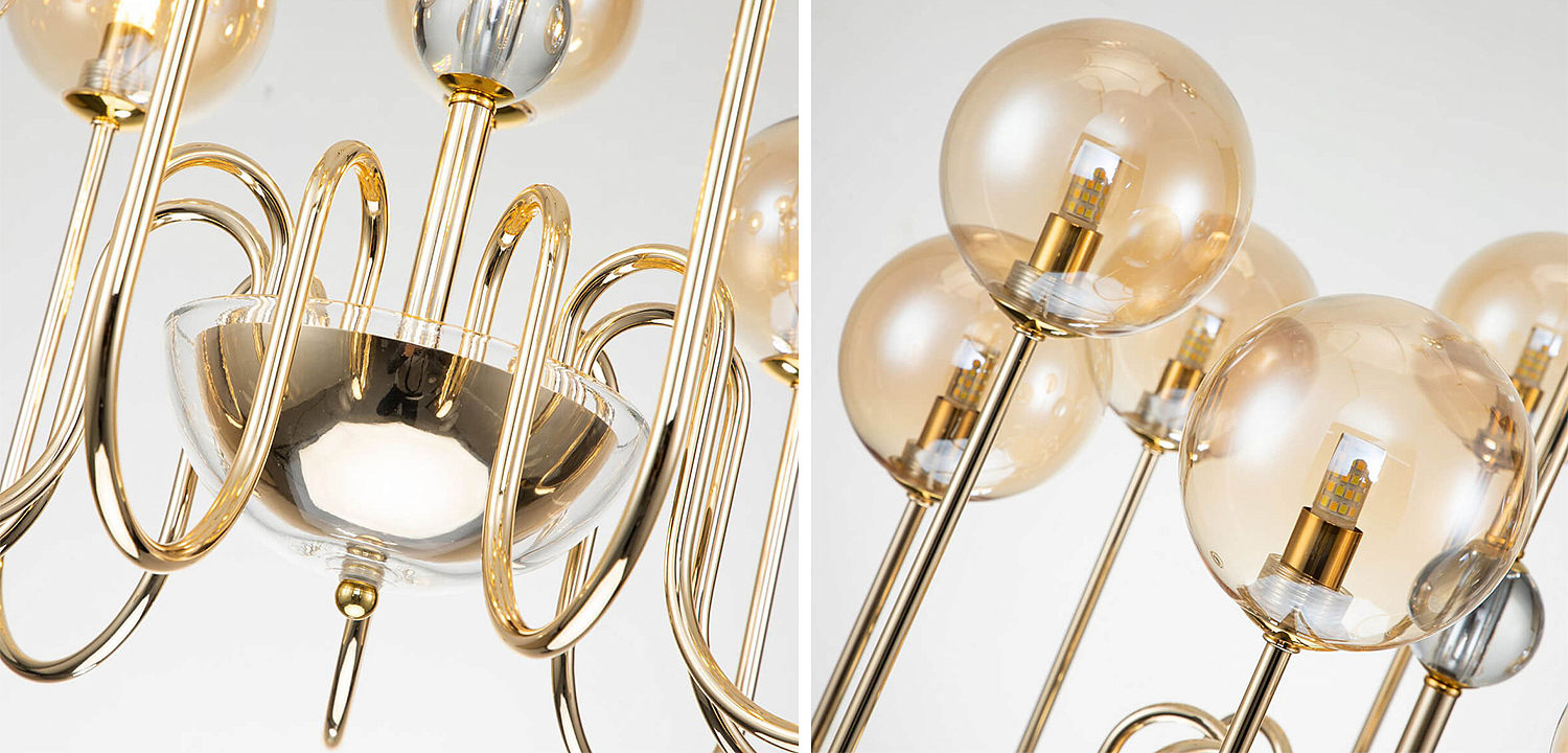 Люстра Sheiry Glass Ball Chandelier 9 Люстра Sheiry Glass Ball Chandelier 9 - Loft-Concept в Саратове