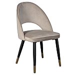 Стул велюровый серо-бежевый Schelde Gray Beige варинант исполнения - 2 | Loft Concept в Саратове