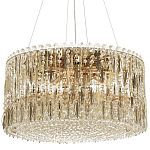 Круглая люстра с металлическими и хрустальными подвесками Bonnay Crystal Chandelier варинант исполнения - 5 | Loft Concept в Саратове