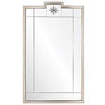 Зеркало в  серебряной раме с узорчатым геометрическим орнаментом Repulse варинант исполнения - 1 | Loft Concept в Саратове