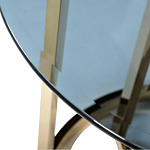 Столик журнальный золотой с темным стеклом Tastiness варинант исполнения - 1 | Loft Concept в Саратове