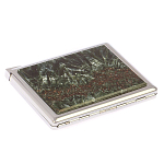 Портсигар с газовой зажигалкой из натурального камня Серафинит Stone Cigarettes Cases варинант исполнения - 2 | Loft Concept в Саратове