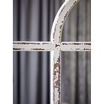 Зеркало-окно с эффектом старения в венецианском стиле Venetian White Mirror варинант исполнения - 6 | Loft Concept в Саратове