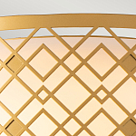 Потолочный светильник золотого цвета с каркасом в виде геометрических ромбов Elstead Lighting варинант исполнения - 5 | Loft Concept в Саратове