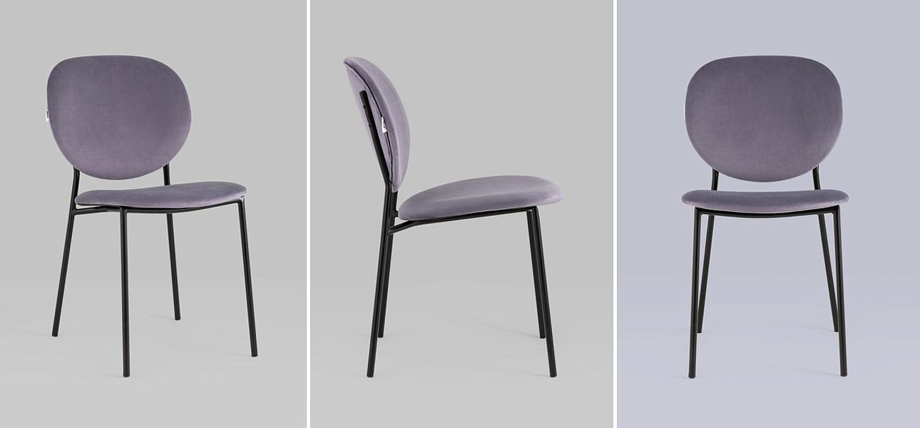 Стул Stanley Chair Пыльно-Сиреневый Велюр Стул Stanley Chair Пыльно-Сиреневый Велюр - Loft-Concept в Саратове