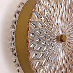 Бра с плафоном из рельефного стекла Peony Glass Bronze  варинант исполнения - 3 | Loft Concept в Саратове