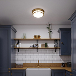 Потолочный светильник с белым матовым стеклянным плафоном в форме перевернутого конуса Hinkley варинант исполнения - 4 | Loft Concept в Саратове