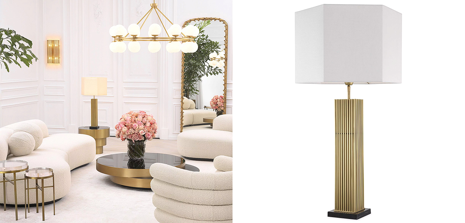 Настольная лампа Eichholtz Table Lamp Viggo Brass Настольная лампа Eichholtz Table Lamp Viggo Brass - Loft-Concept в Саратове