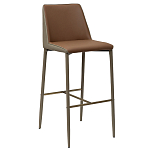 Стул барный с терракотовой обивкой из экокожи Spectacular High Chair варинант исполнения - 1 | Loft Concept в Саратове