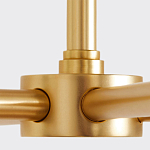 Люстра золотая с белыми тканевыми абажурами Coolness варинант исполнения - 3 | Loft Concept в Саратове