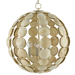 Люстра в форме шара с декором из круглых декоративных элементов Texture Discs варинант исполнения - 2 | Loft Concept в Саратове