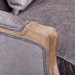 Кресло Ava Classical Armchair brown and grey velour варинант исполнения - 4 | Loft Concept в Саратове