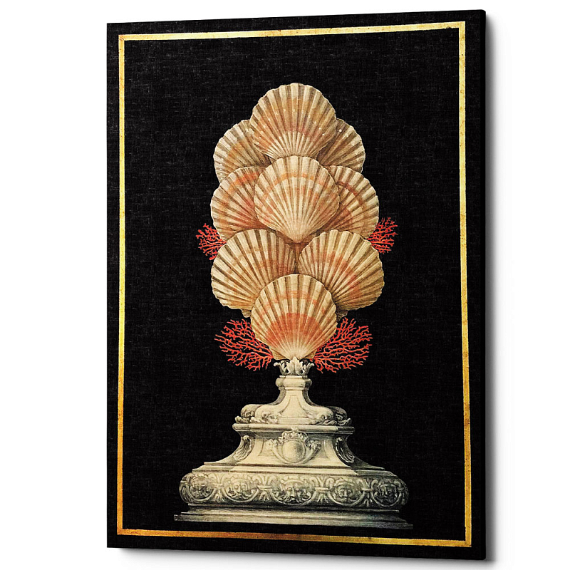 Постер Sea Vase Poster 4 Черный Бежевый Постер Sea Vase Poster 4 Черный Бежевый в Саратове | Loft Concept