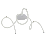 Люстра белого цвета с тремя изогнутыми светодиоидными плафонами Luke Lampco Tracer Lamp варинант исполнения - 1 | Loft Concept в Саратове