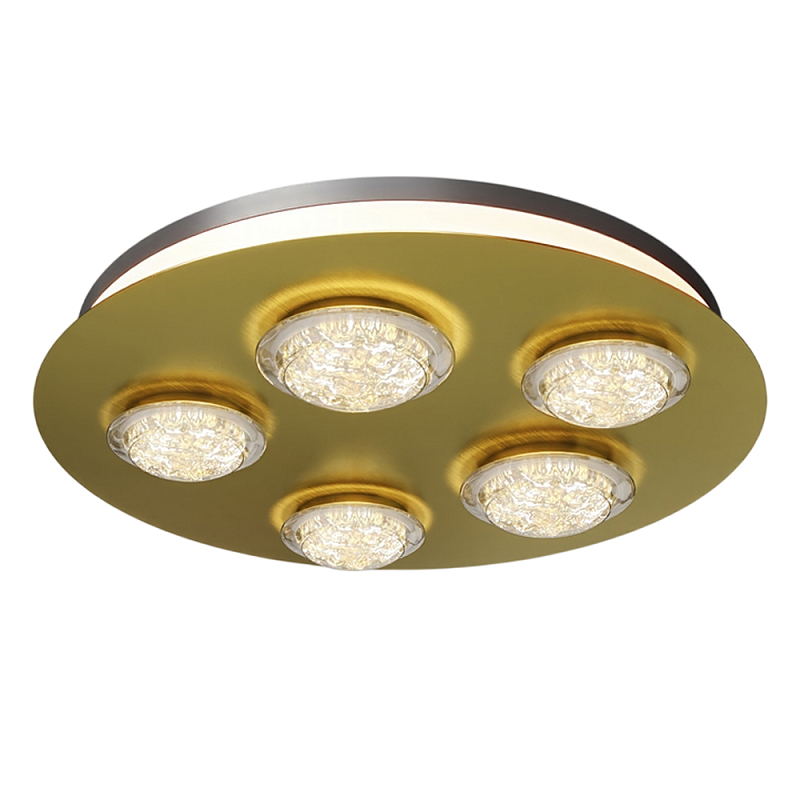 Потолочный светильник Pharao 3000К 56Вт Латунь Черный в Саратове | Loft Concept 