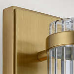 Бра вертикальное с рифленым стеклянным плафоном и прямоугольным основанием Quintiesse варинант исполнения - 2 | Loft Concept в Саратове