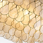 Люстра многоярусная с декором из натуральной морской ракушки Iridescent Light варинант исполнения - 5 | Loft Concept в Саратове
