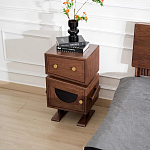 Тумбочка прикроватная с ящиком и дверцей Робот Robot Desk варинант исполнения - 3 | Loft Concept в Саратове