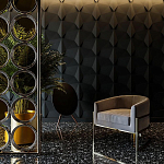 Гипсовая 3D Панель BATOID варинант исполнения - 1 | Loft Concept в Саратове