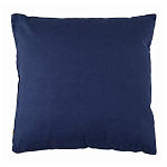 Подушка декоративная хлопковая синего цвета с абстрактным принтом Elysian Flow Azure варинант исполнения - 2 | Loft Concept в Саратове