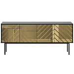 Длинная тумба с зеркальным декором Serena варинант исполнения - 10 | Loft Concept в Саратове