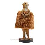 Настольная лампа Цурикат плафон из меха варинант исполнения - 1 | Loft Concept в Саратове