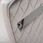 Стул серый велюровый со стеганной спинкой Focus on Convenience варинант исполнения - 2 | Loft Concept в Саратове