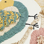 Чехол на подушку с кисточками и вышивкой птиц Ethnic mix Birds Rect варинант исполнения - 3 | Loft Concept в Саратове