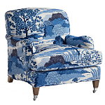 Кресло Trumann Club Chair Blue Landscape синий пейзаж варинант исполнения - 1 | Loft Concept в Саратове