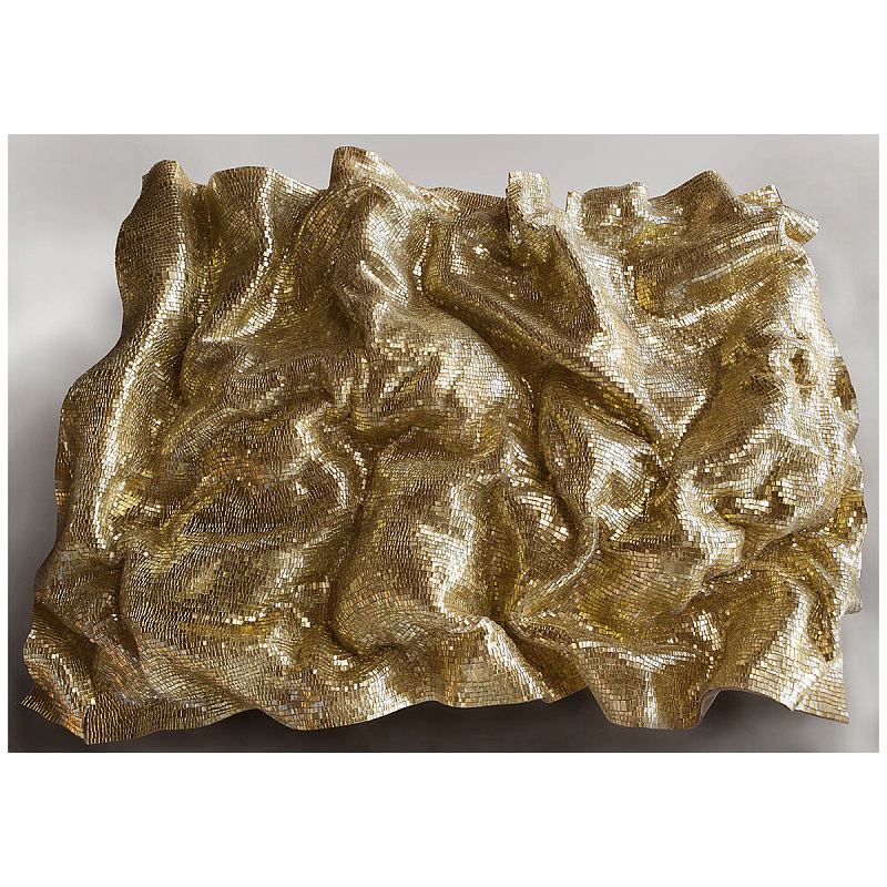 Панно «Golden Flow» Золотой в Саратове | Loft Concept 