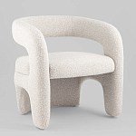 Кресло дизайнерское для лаунж зоны жемчужного цвета Pearl Lounge варинант исполнения - 1 | Loft Concept в Саратове