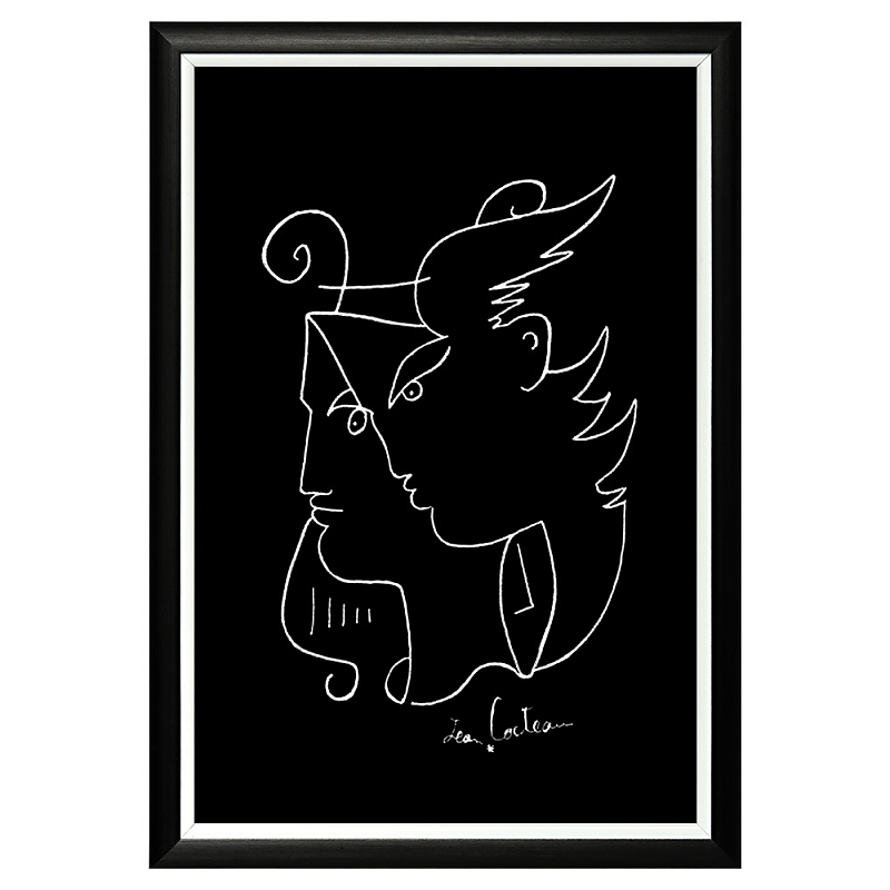 Постер White Silhouette Orpheus Poster Черный Белый Постер White Silhouette Orpheus Poster Черный Белый в Саратове | Loft Concept