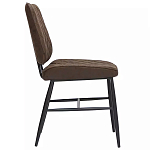 Стул с темно-коричневой обивкой из экокожи Benderson варинант исполнения - 2 | Loft Concept в Саратове