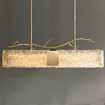 Люстра прямоугольная из фактурного стекла Chandelier Beam варинант исполнения - 5 | Loft Concept в Саратове