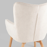 Белое кресло на ножках из массива CORDELIA варинант исполнения - 6 | Loft Concept в Саратове