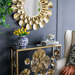 Ваза округлой формы с бело-синим цветочным орнаментом Blue & White Ornament  варинант исполнения - 4 | Loft Concept в Саратове