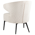 Современное мягкое кресло на металлических ножках Rakush Milk варинант исполнения - 4 | Loft Concept в Саратове