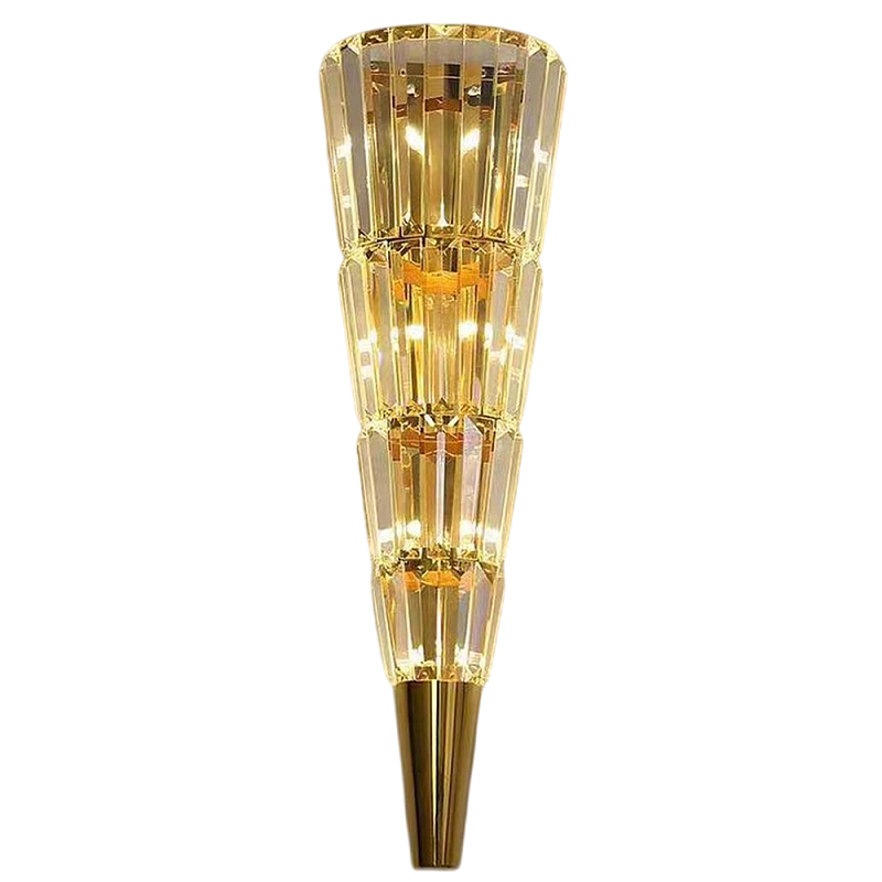 Бра стеклянное в форме конуса Copper Light Медь Прозрачный Бра стеклянное в форме конуса Copper Light Медь Прозрачный в Саратове | Loft Concept
