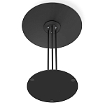 Стол журнальный круглый с бежевой столешницей из стекла Beige Marble варинант исполнения - 5 | Loft Concept в Саратове